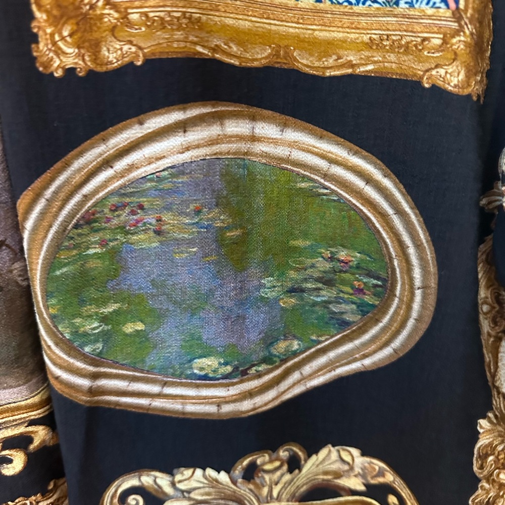 John Mark Black and Gold Art long sleeve blouse - Picture 13 of 16